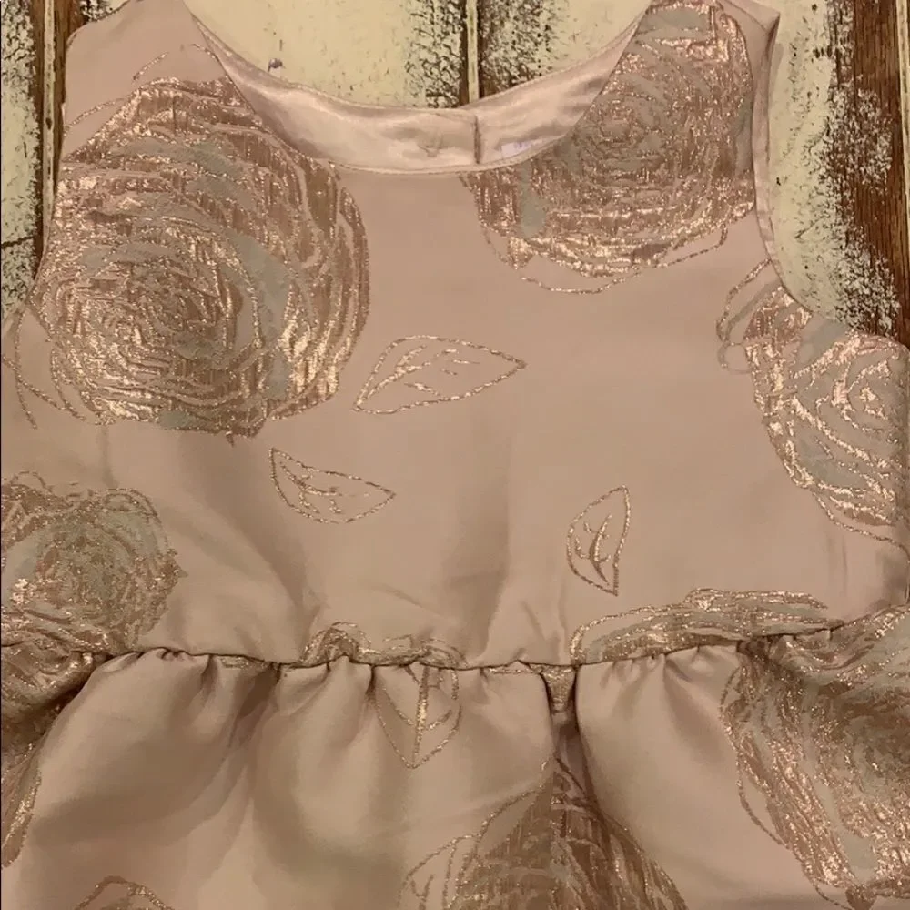 The children’s place rose gold formal dress